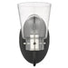 Acclaim Lighting Bristow 1 Light Wall Sconce, Black/Nickel/Clear - IN40090BK