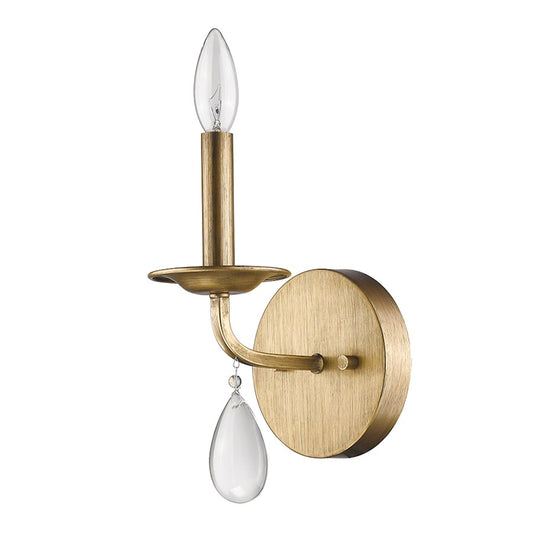 Acclaim Lighting Krista 1 Light Sconce, Antique Gold - IN41026AG