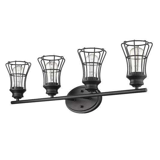 Acclaim Lighting Piers 5-Light Vanity, Matte Black - IN41283BK