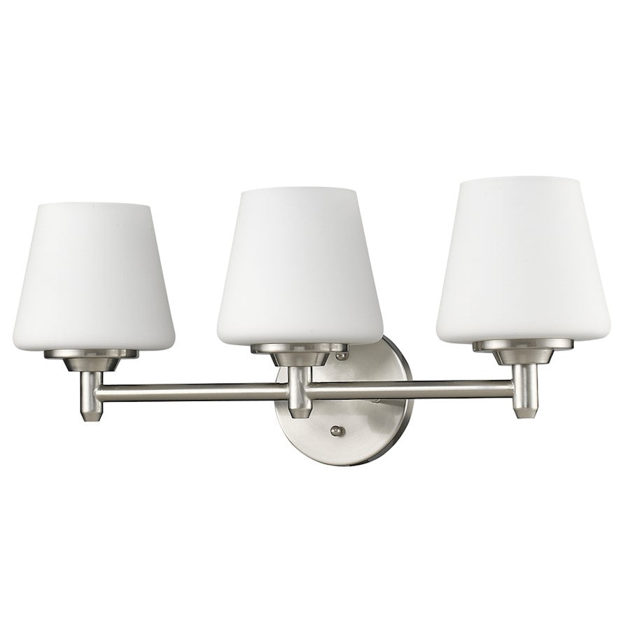 Acclaim Lighting Paige 3-Light Vanity Light, Satin Nickel - IN41310SN