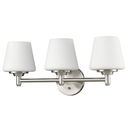 Acclaim Lighting Paige 3-Light Vanity Light, Satin Nickel - IN41310SN