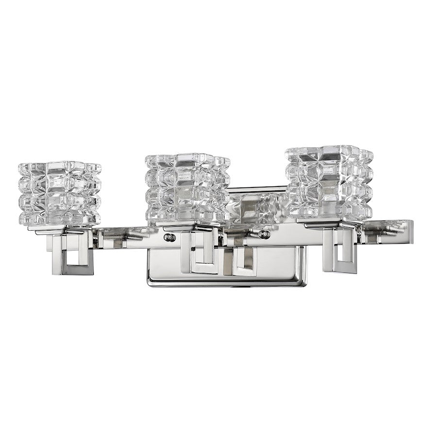 Acclaim Lighting Coralie 3 Light Vanity Light, Polished Nickel - IN41316PN