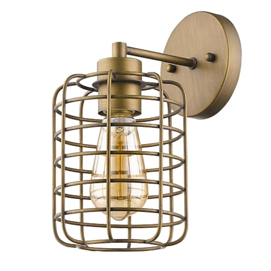 Acclaim Lighting Lynden 1 Light 11" Sconce, Raw Brass - IN41332RB