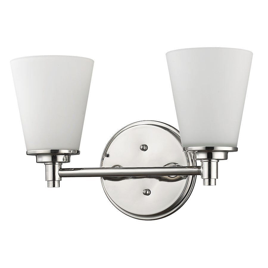 Acclaim Lighting Conti 2 Light Vanity Light, Polished Nickel - IN41341PN