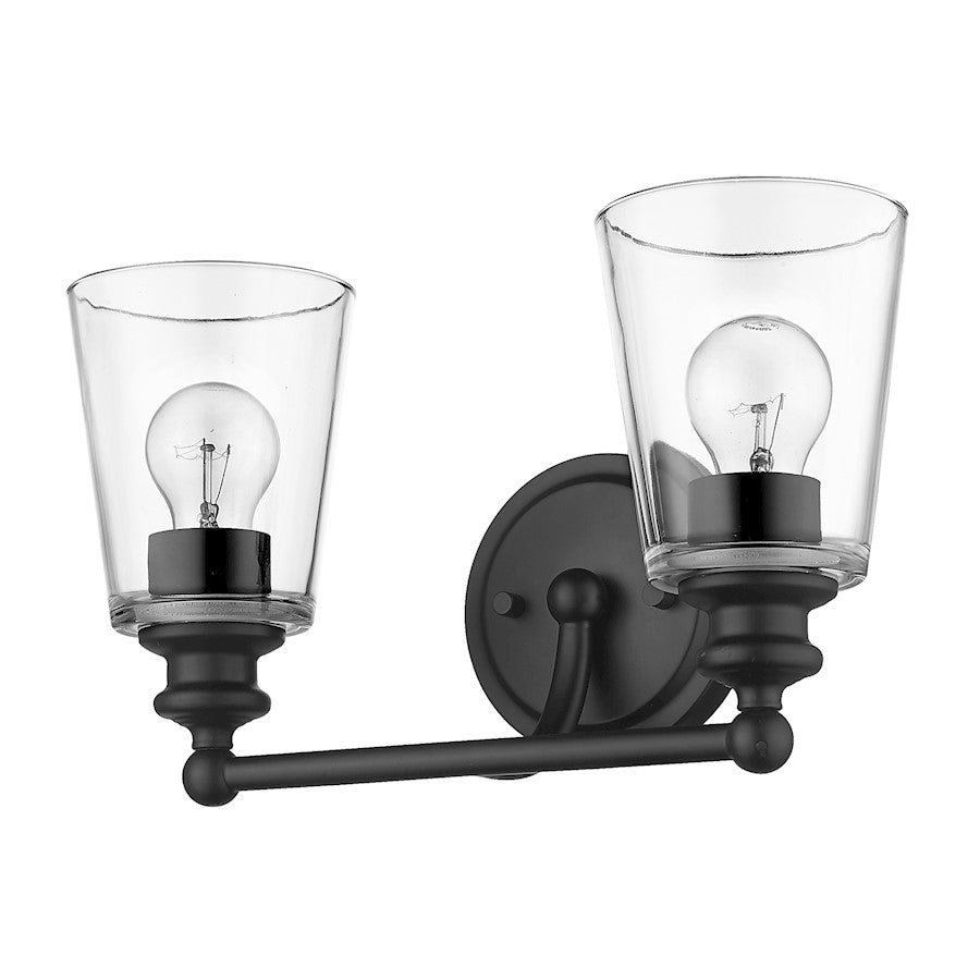 Acclaim Lighting Ceil 2 Light Vanity, Matte Black - IN41401BK