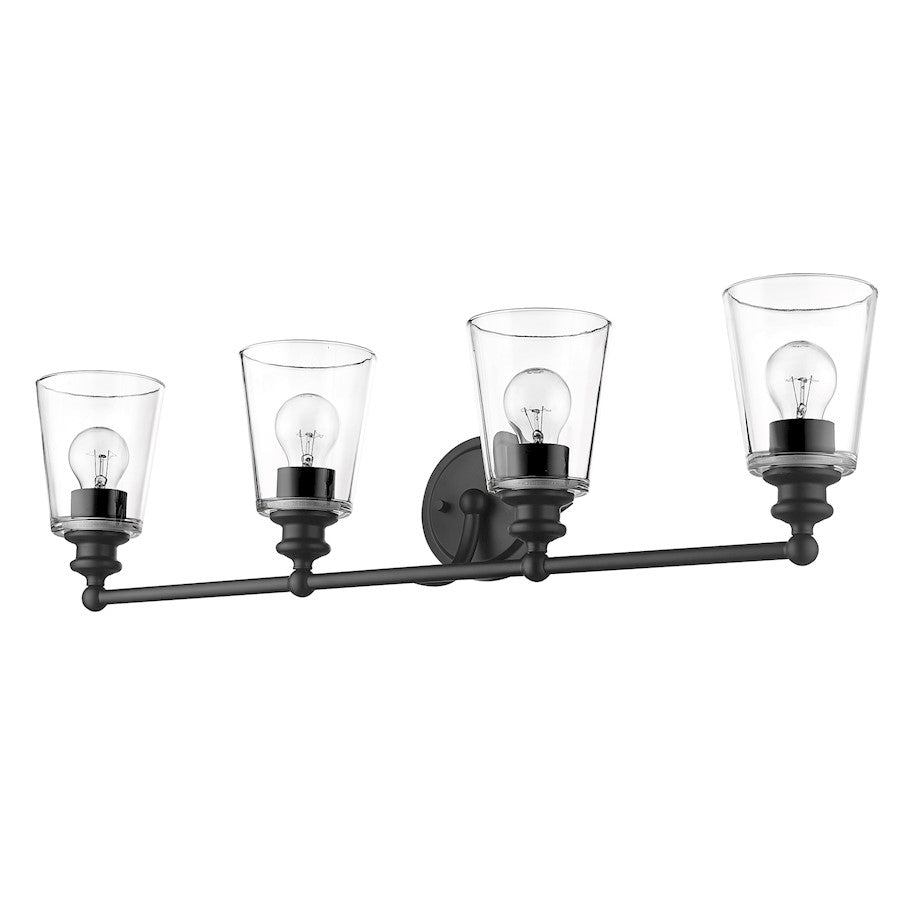 Acclaim Lighting Ceil 4 Light Vanity, Matte Black - IN41403BK