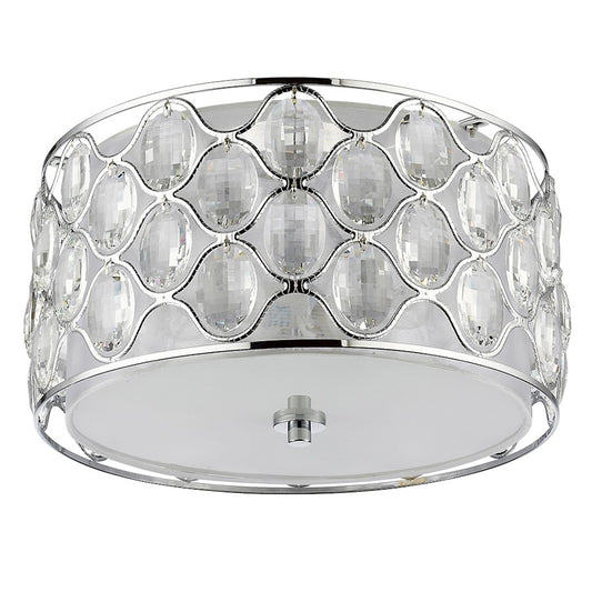 Acclaim Lighting Isabella 3 Light Flush Mount, Polished Nickel - IN51087PN