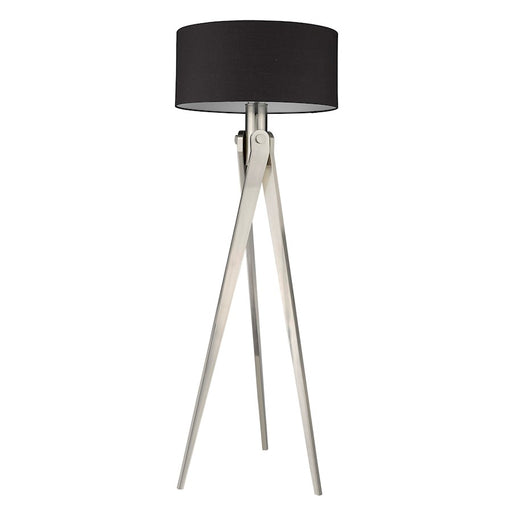 Trend Lighting Sangallo 1 Light Floor Lamp, Nickel/Black/White - TF70015SN