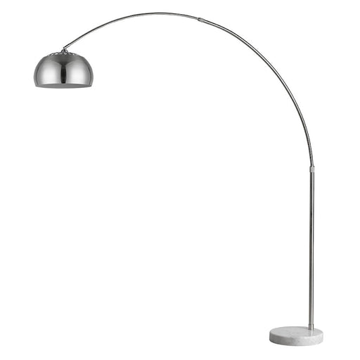 Trend Lighting Mid 1 Light Arc Floor Lamp, Nickel/Nickel - TFA8005