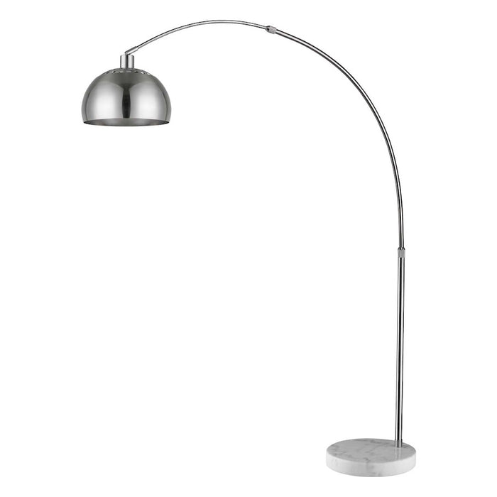Trend Lighting Mid 1 Light 84" Arc Floor Lamp, Nickel/Nickel - TFA9005