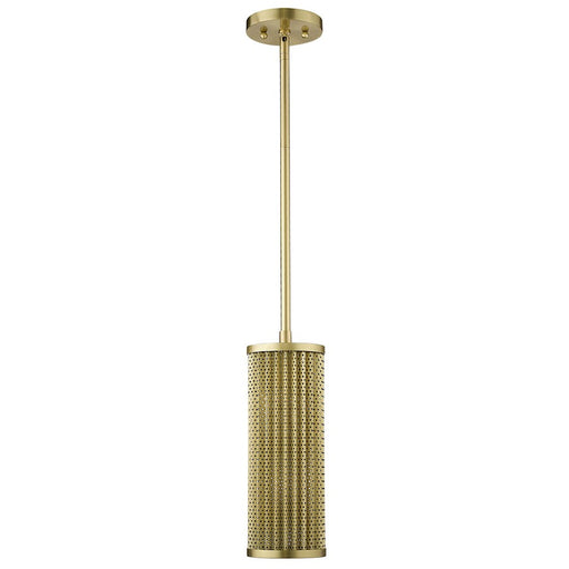 Trend Lighting Basetti Pendant, Gold/Gold Metal Cylindrical Shape - TP20010GD