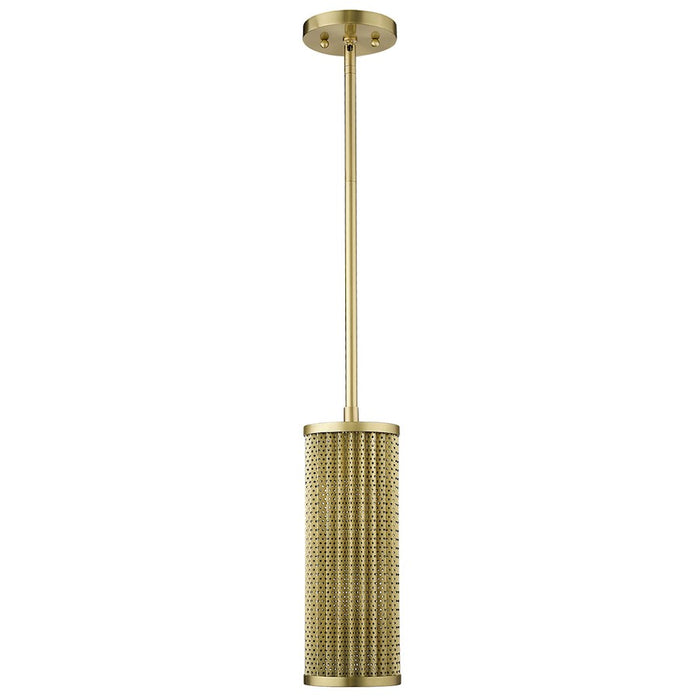 Trend Lighting Basetti Pendant, Gold/Gold Metal Cylindrical Shape - TP20010GD