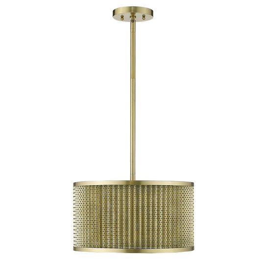 Trend Lighting Basetti 4 Light Convertible Pendant, Gold/Gold Drum - TP20013GD