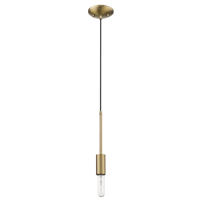 Trend Lighting Perret 1 Light Mini Pendant, Aged Brass - TP30018AB