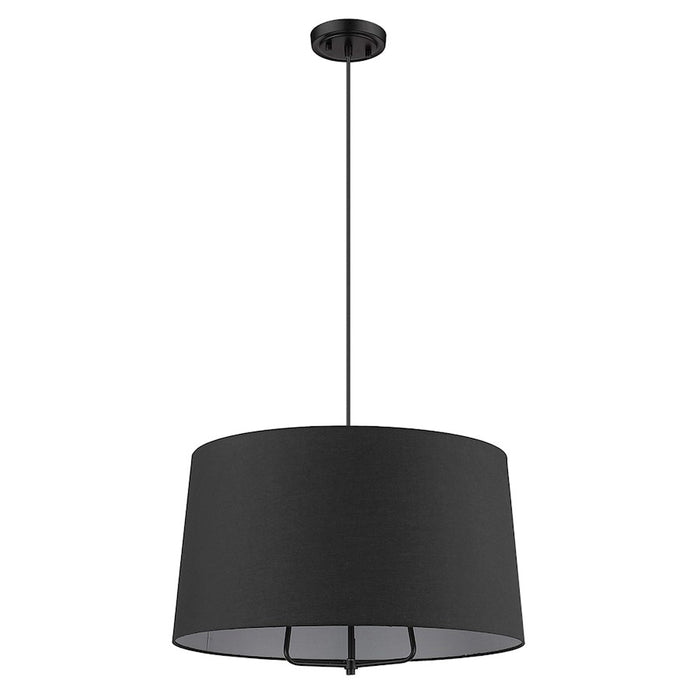 Trend Lighting Lamia 3 Light Mini Pendant, Black/Black Drum - TP30031BK