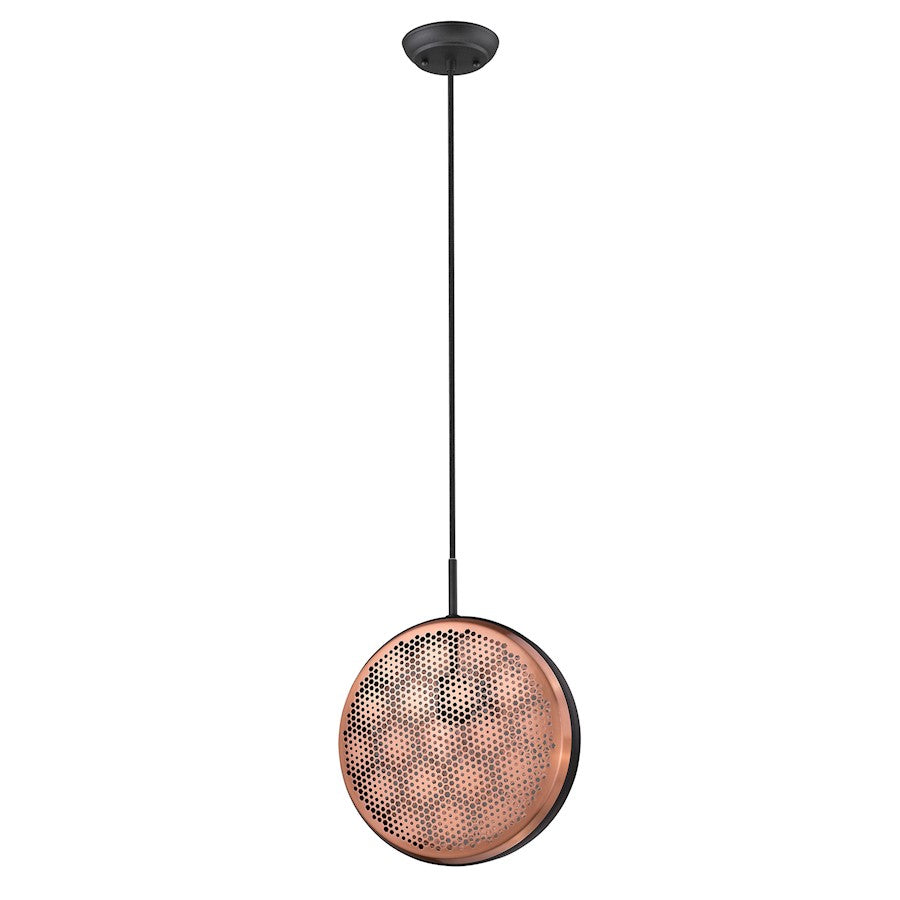 Trend Lighting Tholos 16.75" 1 Light Pendant, Matte Black - TP30120BK