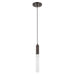 Trend Lighting Cavaletto 1 Light Pendant, Bronze/Frosted Glass - TP3901-1