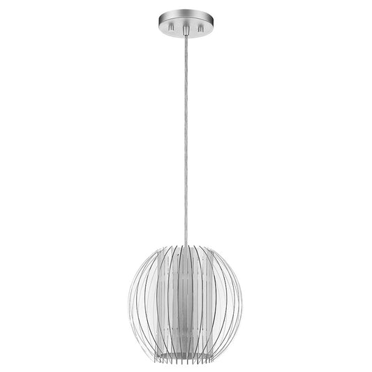 Trend Lighting Phoenix Pendant, Silver/Clear Acrylic And Steel - TP6300-1