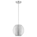 Trend Lighting Phoenix Pendant, Silver/Clear Acrylic And Steel - TP6300-1
