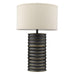Trend Lighting Wave II 1 Light Table Lamp, Aged Brass/Latte Linen - TT4080