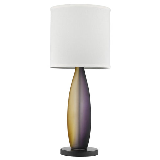 Trend Lighting Elixer Table Lamp, Ebony Lacquer/Lattice Cream Oval - TT6860