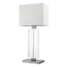 Trend Lighting Shine Table Lamp, Pewter/Off-White Shantung - TT7702-66