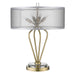 Trend Lighting Perret 4 Light Table Lamp, Brass/Sheer Organza Drum - TT80015AB