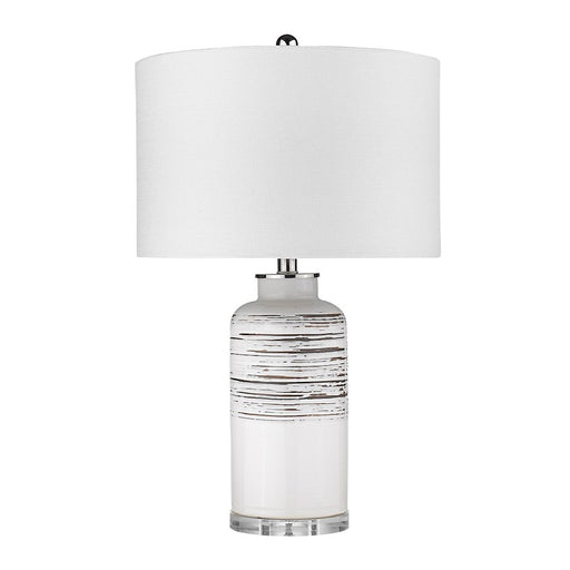 Trend Lighting Trend Home 24.5" Table Lamp, Nickel/Seasalt Drum - TT80155