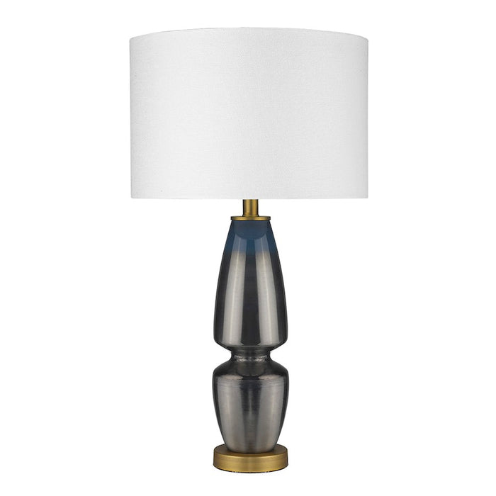 Trend Lighting Trend Home 28" 1 Light Table Lamp, Brass/Seasalt Drum - TT80164
