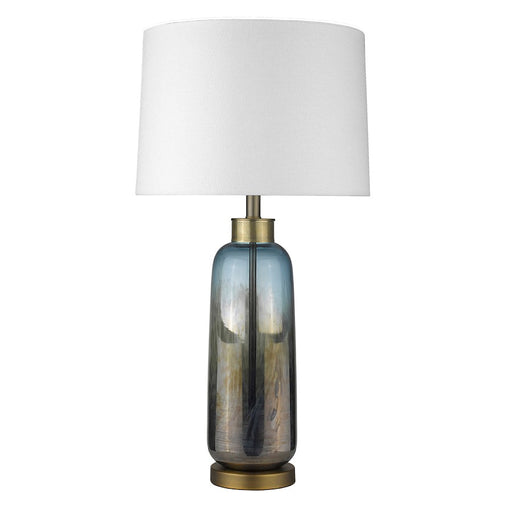 Trend Lighting Trend Home 31" Table Lamp, Brass/Seasalt Tapered Drum - TT80165
