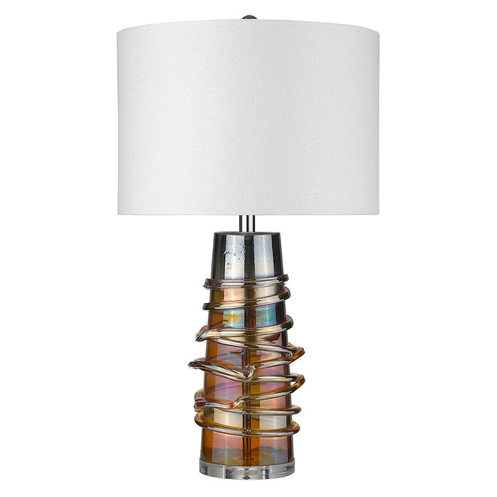 Trend Lighting Trend Home 28.25" Table Lamp, Nickel/Seasalt Drum - TT80169