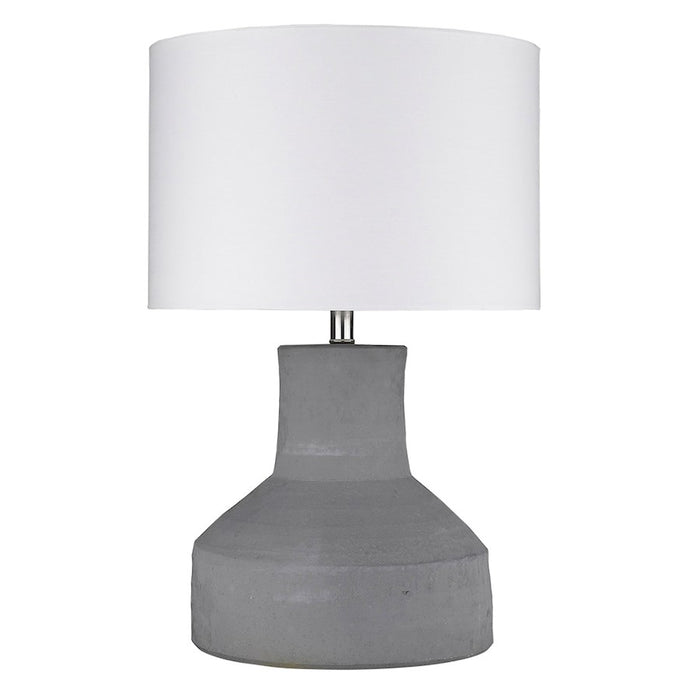 Trend Lighting Trend Home 25.75" 1 Light Table Lamp, Nickel/Cream Drum - TT80176