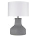 Trend Lighting Trend Home 25.75" 1 Light Table Lamp, Nickel/Cream Drum - TT80176