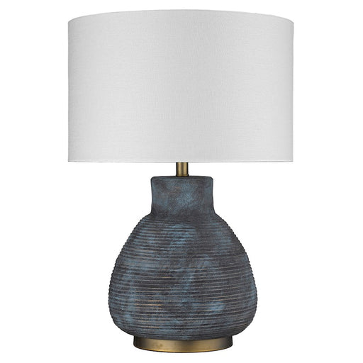 Trend Lighting Trend Home 27.25" Table Lamp, Brass/Seasalt Drum - TT80177