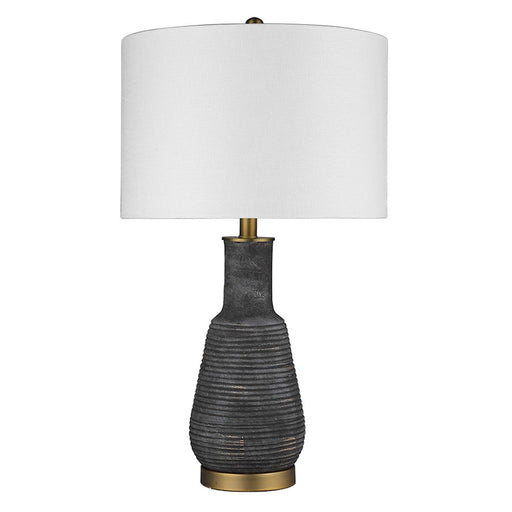 Trend Lighting Trend Home 25.75" Table Lamp, Brass/Seasalt Drum - TT80178