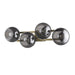 Trend Lighting Lunette 4 Light Sconce, Aged Brass/Smoke Glass Globes - TW40038AB