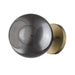Trend Lighting Lunette 1 Light Sconce, Aged Brass/Smoke Glass Globes - TW40039AB