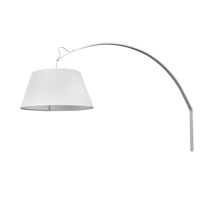 Trend Lighting Della 17.75" Sconce, White/White Fabric Tapered Drum - TW40080WH