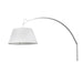 Trend Lighting Della 17.75" Sconce, White/White Fabric Tapered Drum - TW40080WH