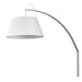 Trend Lighting Della 19.75" Sconce, White/White Fabric Tapered Drum - TW40081WH