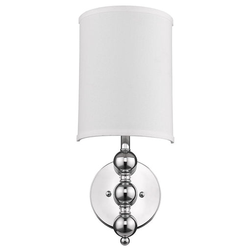 Trend Lighting St. Clare 1 Light Wall Lamp, Chrome/White 1/2 Round - TW6358
