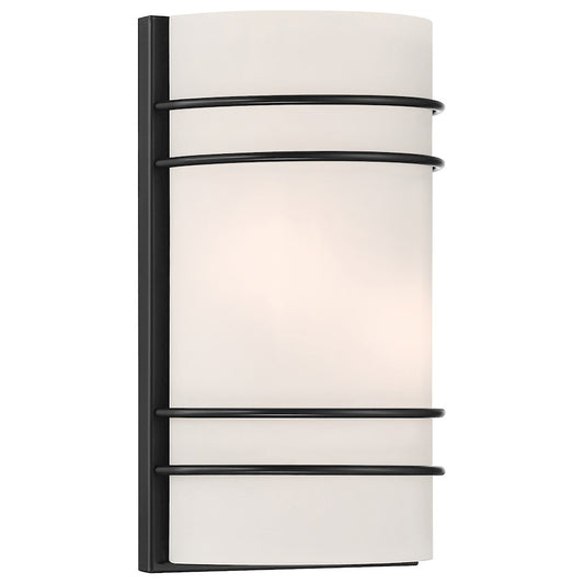 Access Lighting Artemis 1 Light LED Sconce, Black/White - 20416LEDD-MBL-OPL