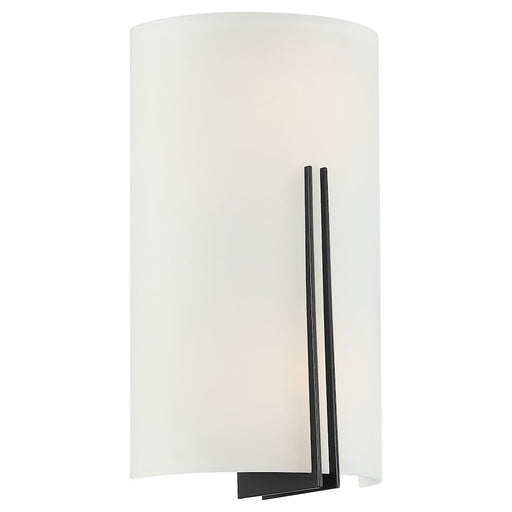 Access Lighting Prong 1 Light Tall LED Sconce, Black/White - 20446LEDD-MBL-WHT
