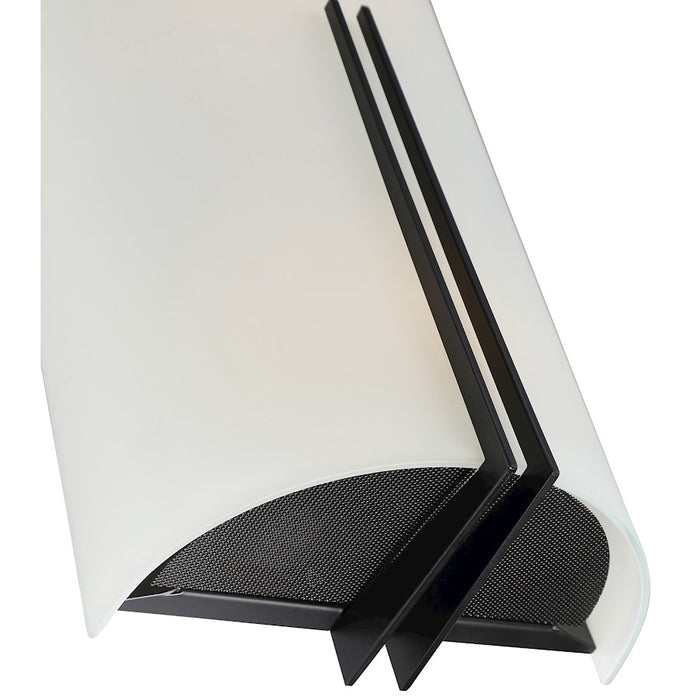 Access Lighting Prong 1 Light LED Sconce, Black/White