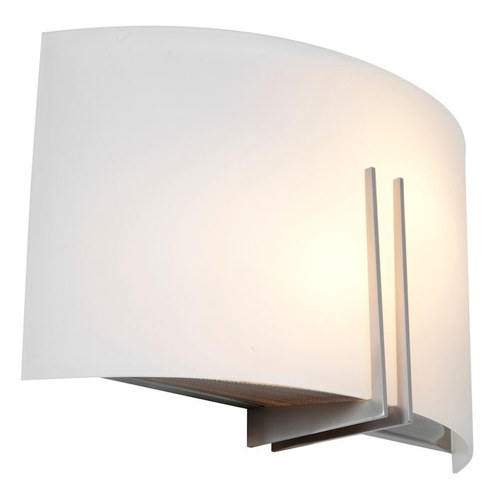 Access Lighting Prong 1 Light Sconce, Brushed Steel