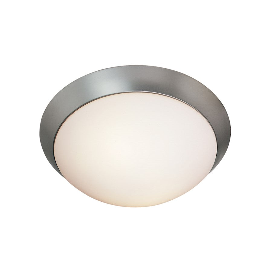 Access Lighting 624 Cobalt Dimmable LED Flush, Steel/Opal - 20624LEDD-BS-OPL