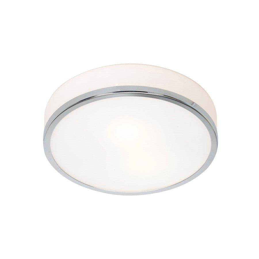 Access Lighting Aero Flush Mount, Brushed Steel/Opal - 20670-BS-OPL