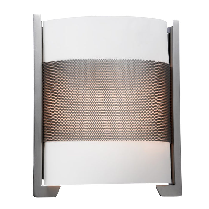 Access Lighting Iron 2 Light Wall Sconce, Brushed Steel