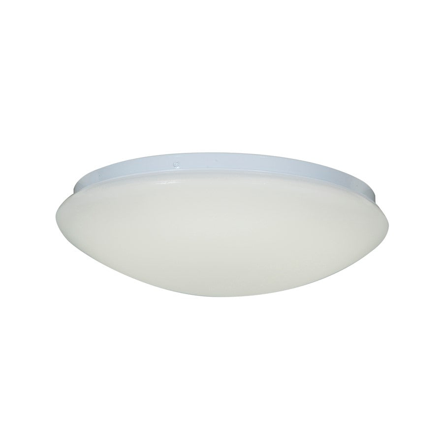 Access Lighting Catch 1 Light Flush Mount, White