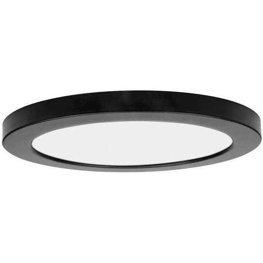 Access Lighting ModPLUS 1 Light 3CCT 7" LED Flush, Black - 20830LEDDCS-BL-ACR